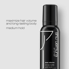 shu uemura art of hair wata wave mist on hair illustrates oil absorption and refreshed finish