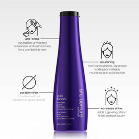 Shu Uemura Yubi Blonde pump bottle for quick brass cleansing