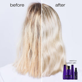 Application scene showing conditioner being dispensed for even coverage.