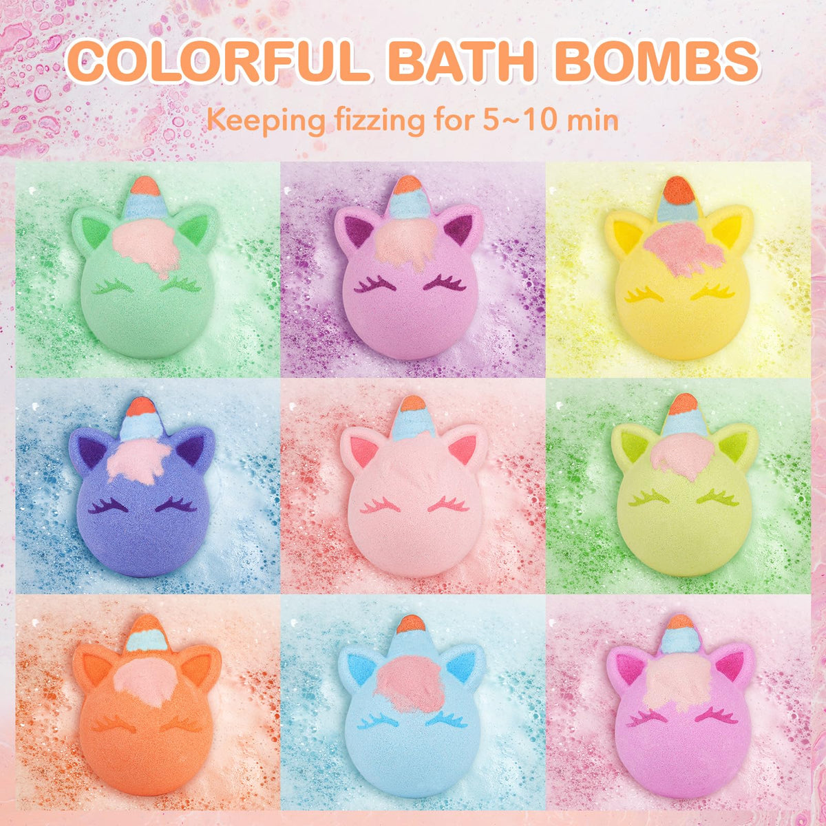 SHUCHING bombs dissolving easily in water for quick, convenient use.
