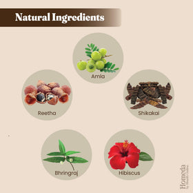 Shudh Online hibiscus hair pack adds natural shine and smoothness.