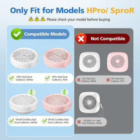 ShufudeJa HPro nail dust filter compatible with MelodySusie, easy swap for pro sessions