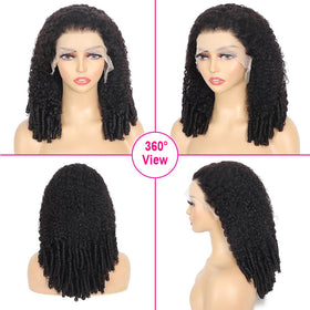 SHUNHUIXC 13x6 HD lace front water wave wig offers versatile styling options.