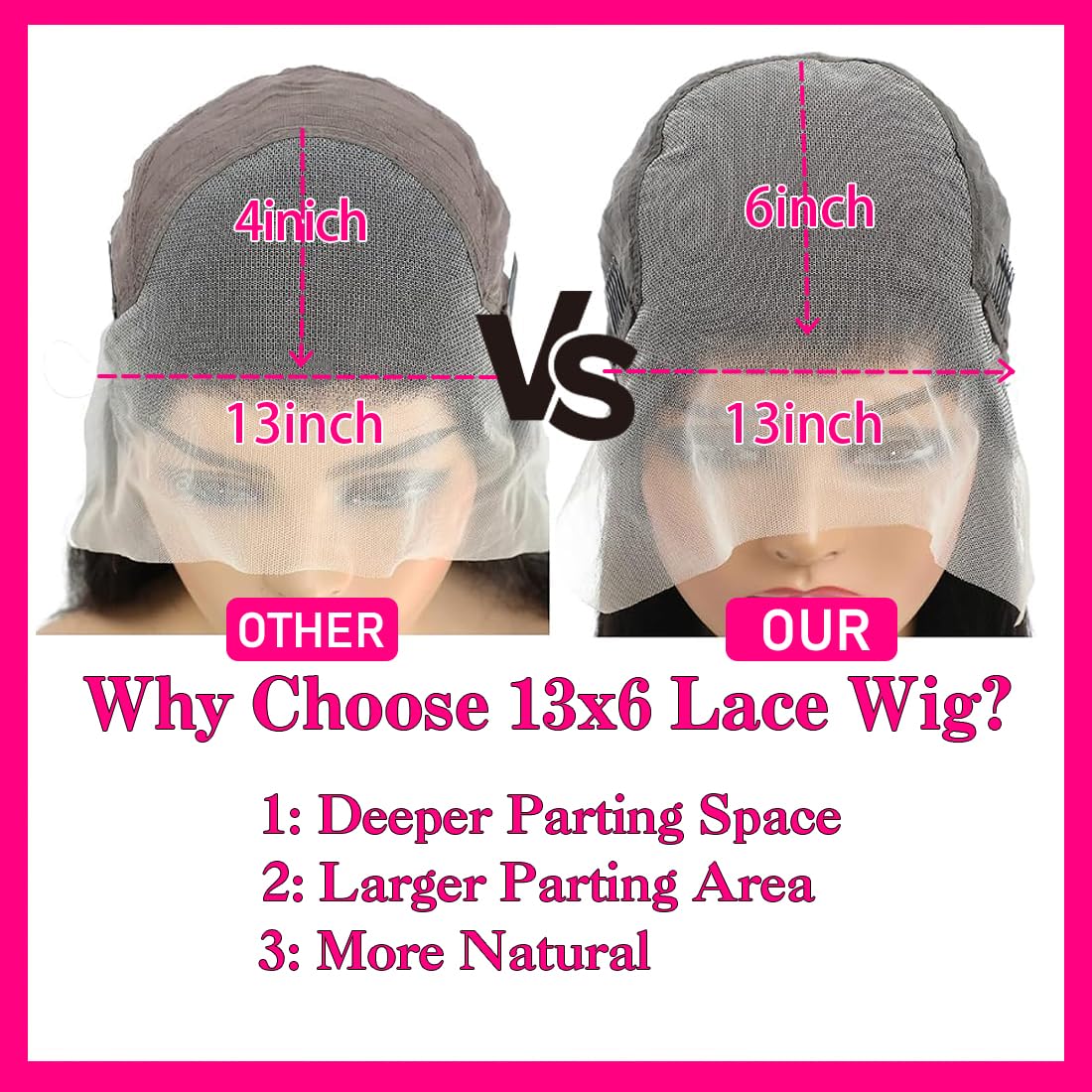 SHUNHUIXC Pre-plucked lace front creates a realistic hairline with baby hairs.