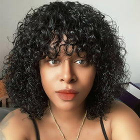 SHUNHUIXC water wave wig 12 inch offers natural movement and comfortable daily wear.
