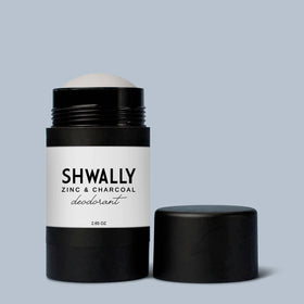 Shwally deodorant being applied for long-lasting, day-long freshness.