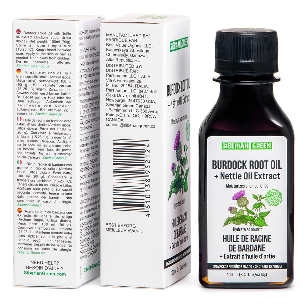 Siberian Green application on scalp demonstrates easy home use.