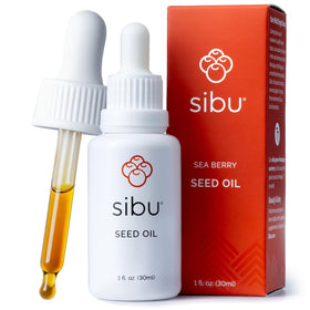 Sibu Himalayan Sea Buckthorn Seed Oil bottle for premium organic skincare