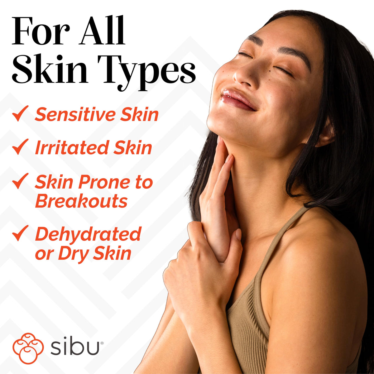Sibu packaging box on counter highlighting eco-friendly vegan messaging.