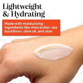 Sibu Shea Butter emollient rich blend conveys silky texture and lasting comfort.