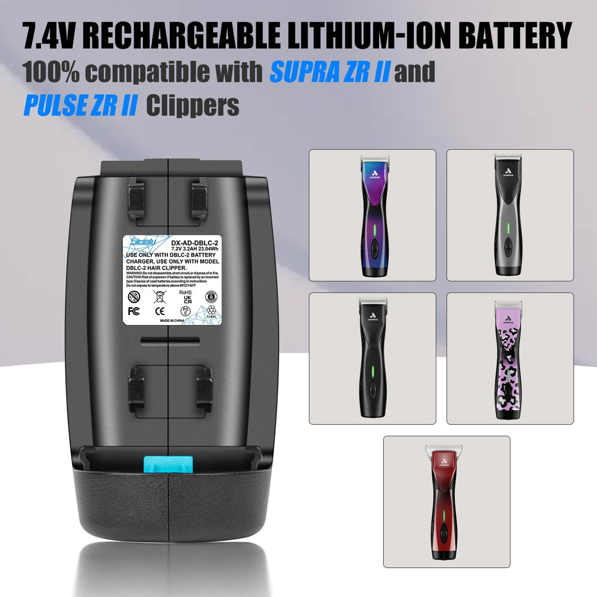 Sicimly DBLC-2 fast charging enables quick readiness between clients