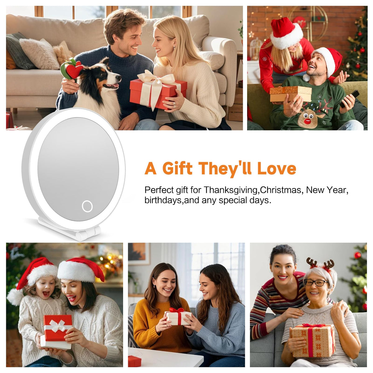 Sicotool foldable travel mirror sized for luggage