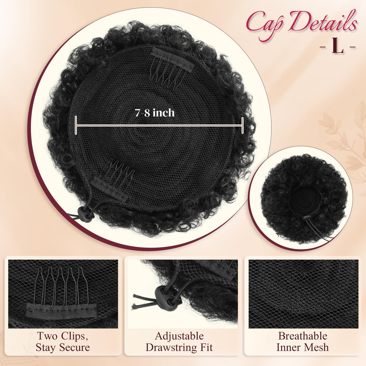 Sidaila easy drawstring ponytail installation with combs for fast styling.
