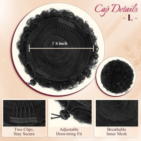 Sidaila easy drawstring ponytail installation with combs for fast styling.