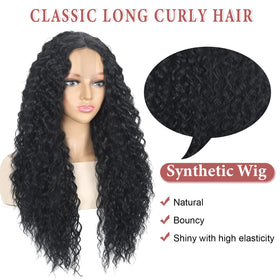 Siddiuop curly wig full-volume look for party-ready styling