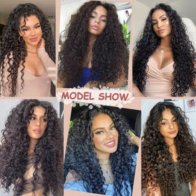 Siddiuop curly wig no-glue wear for quick, skin-friendly use