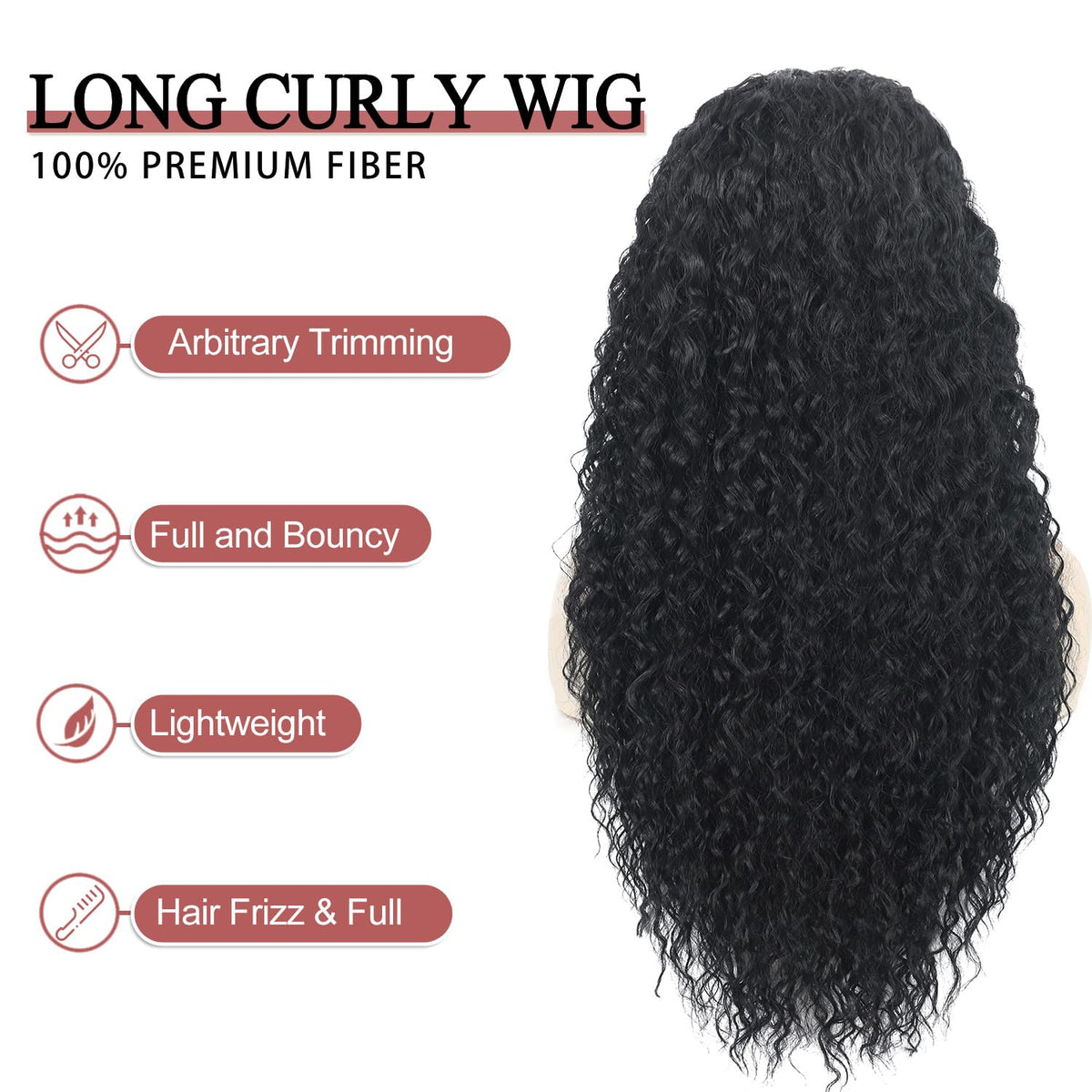 Siddiuop curly wig standard cap ensuring comfortable fit