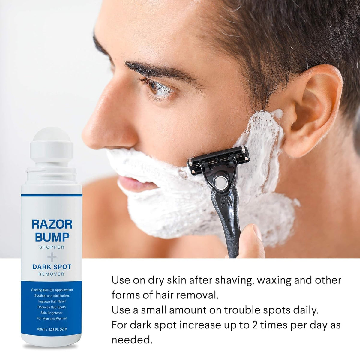 Sielkin post-shave care on skin appearance after use.