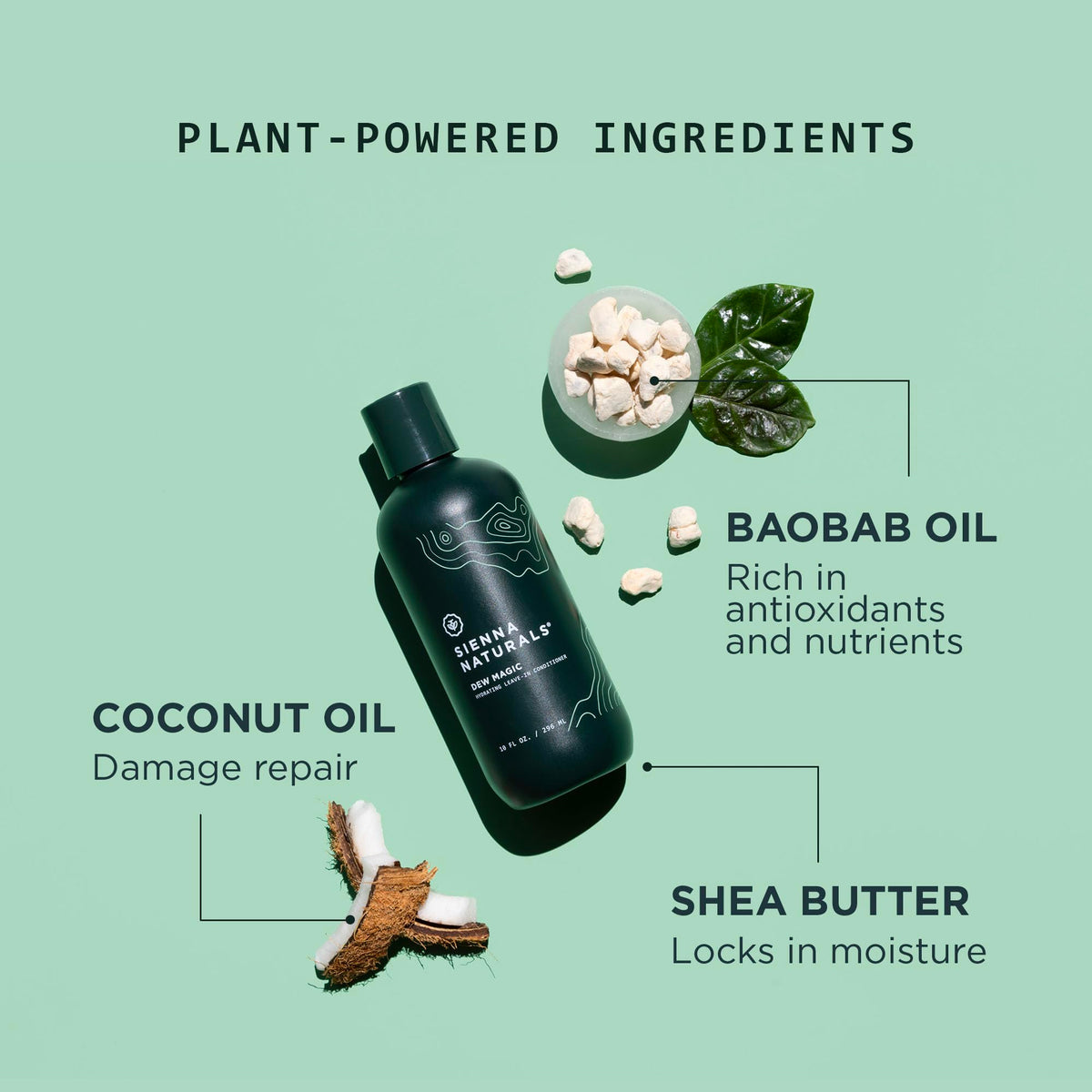 Sienna Naturals Dew Magic Leave-In twist-out ready hair showcases defined curls.