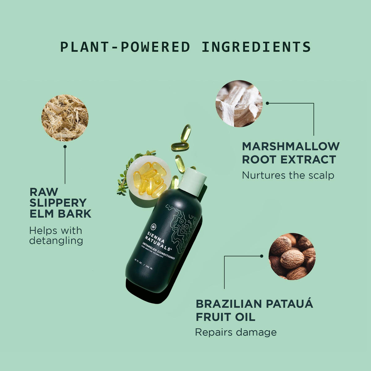 Sienna Naturals Untangled Conditioner applying to wet hair during wash delivers silky slip