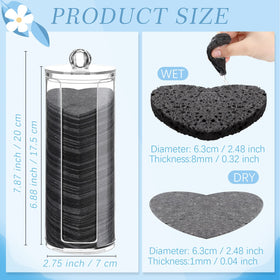 Sieral acrylic storage container for keeping sponges clean and dry.