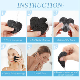 Sieral disposable facial sponges for hygienic, convenient use.