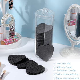 Sieral soft wood-pulp sponges gentle on most skin types.