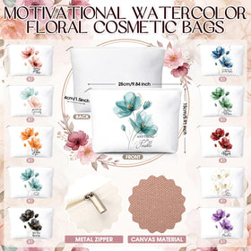 Sieral canvas makeup bag with neutral tones suitable for professional use.