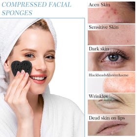 Sieral sponge swells when wet, enhancing softness and cleansing performance.