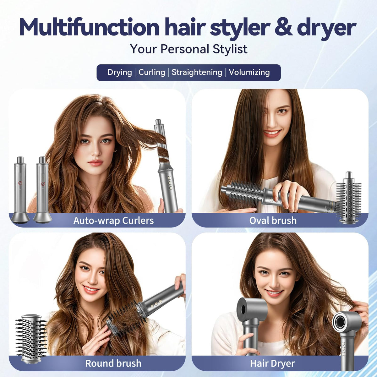 SIGBOT rotating curling irons in action delivering defined curls with ease.