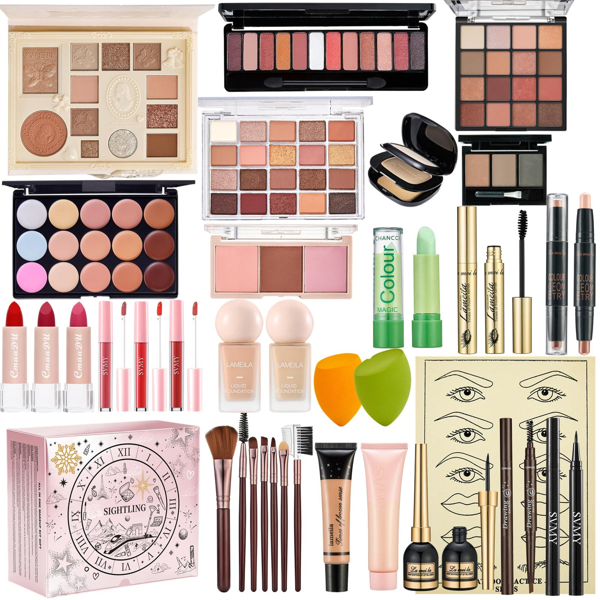 SIGHTLING all-in-one makeup kit cover keeps essentials organized for daily routines.