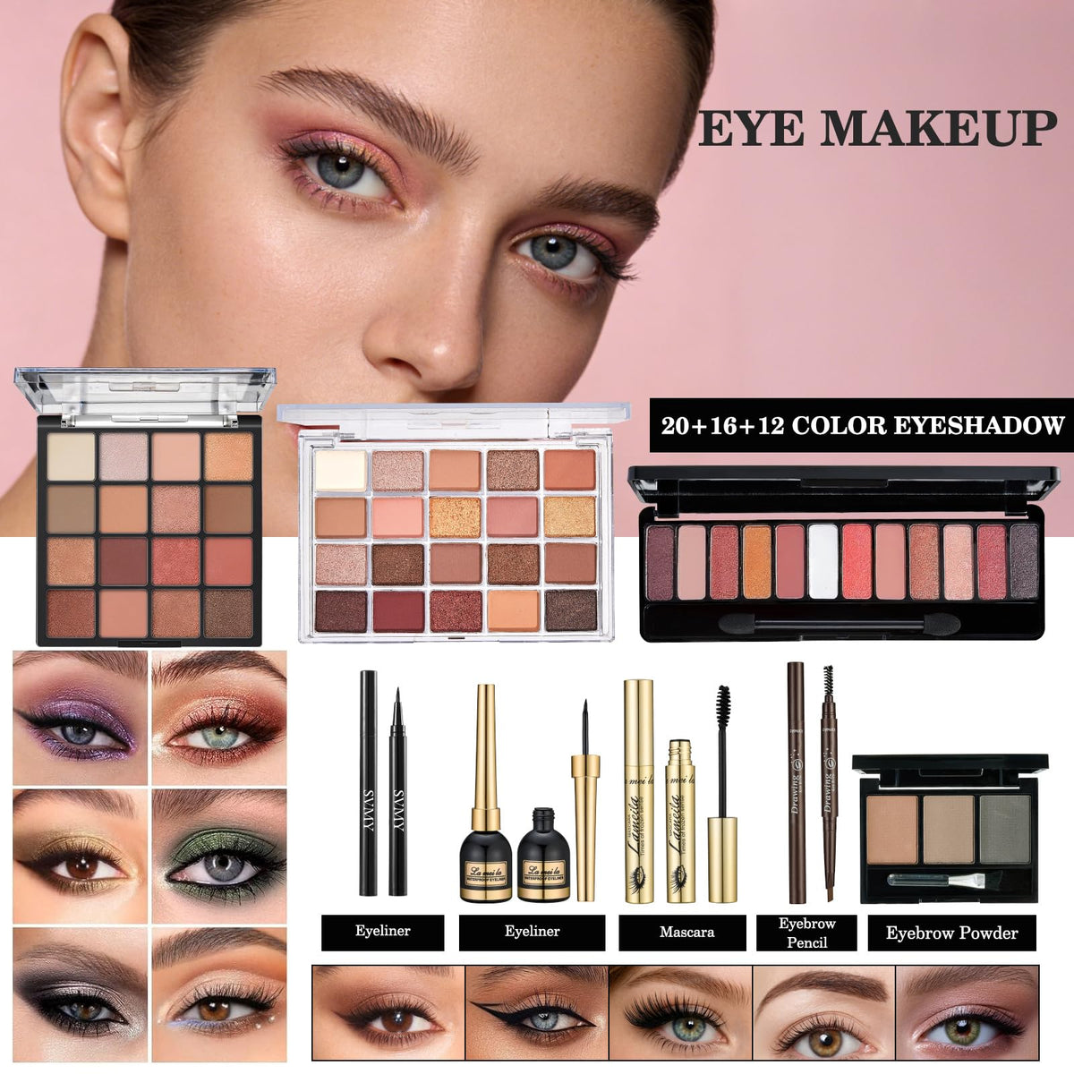 SIGHTLING eyeshadow palette swatches reveal a harmonious color range for cohesive looks.