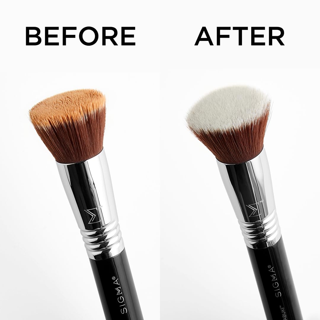 Sigma Beauty brush-cleanser-trio-ready setup highlights convenience.