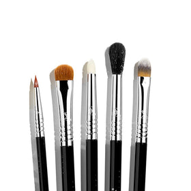 Sigma Beauty CK001 black face brushes with dense bristles for flawless foundations.