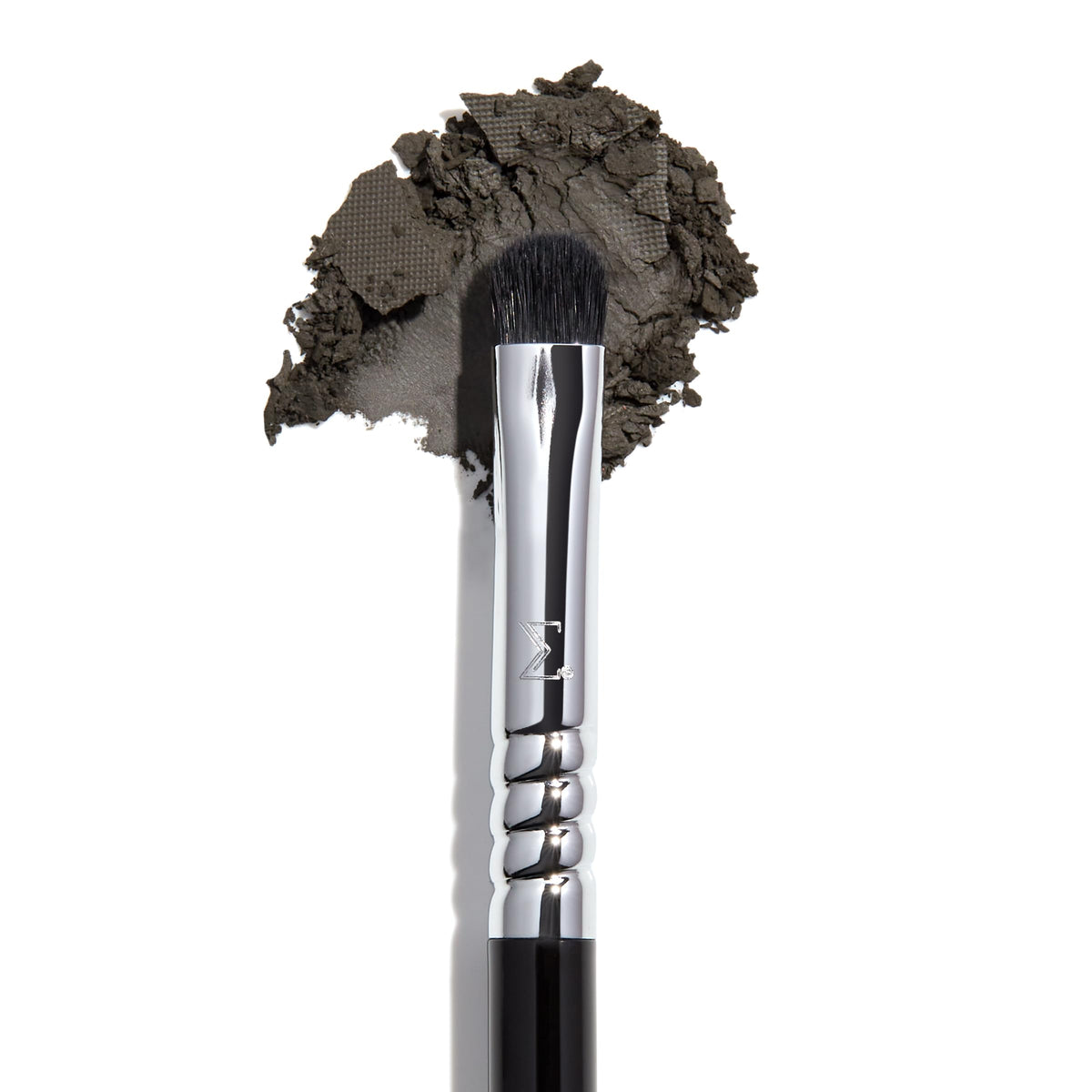 Sigma Beauty E21 Smudge Brush along the lower lash line for softening color