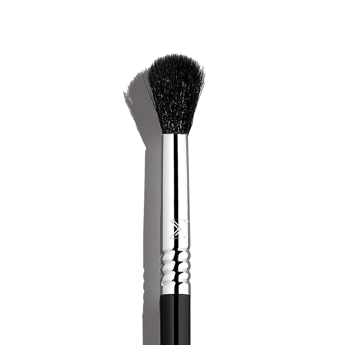 Close-up of SigmaTech fibers on the E40 brush shows ultra-soft vegan bristles for precise color.