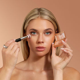 Sigma Beauty F26 domed concealer brush with waterproof handle for durability