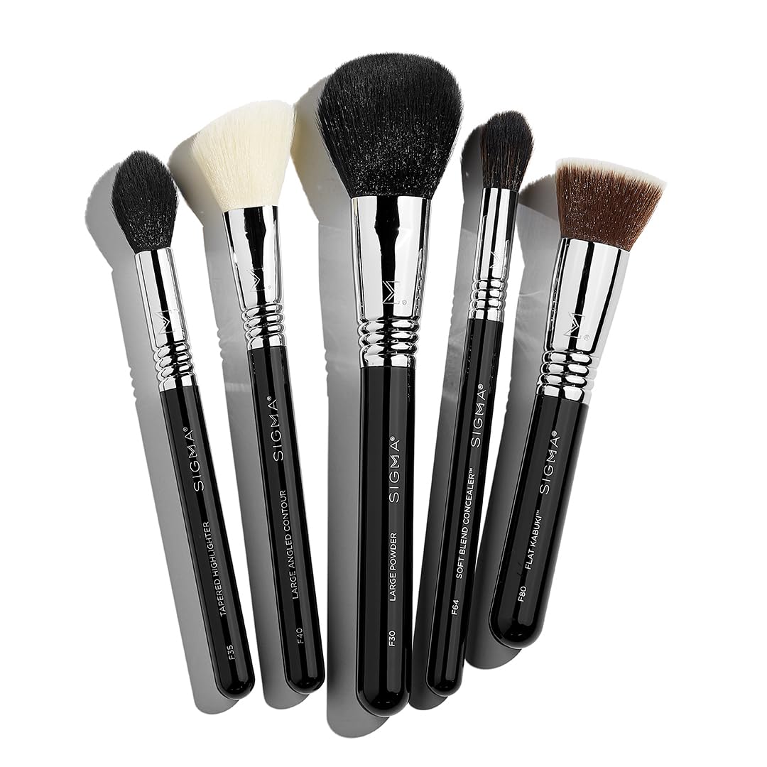 Sigma Beauty makeup brush foundation for smooth, even base.
