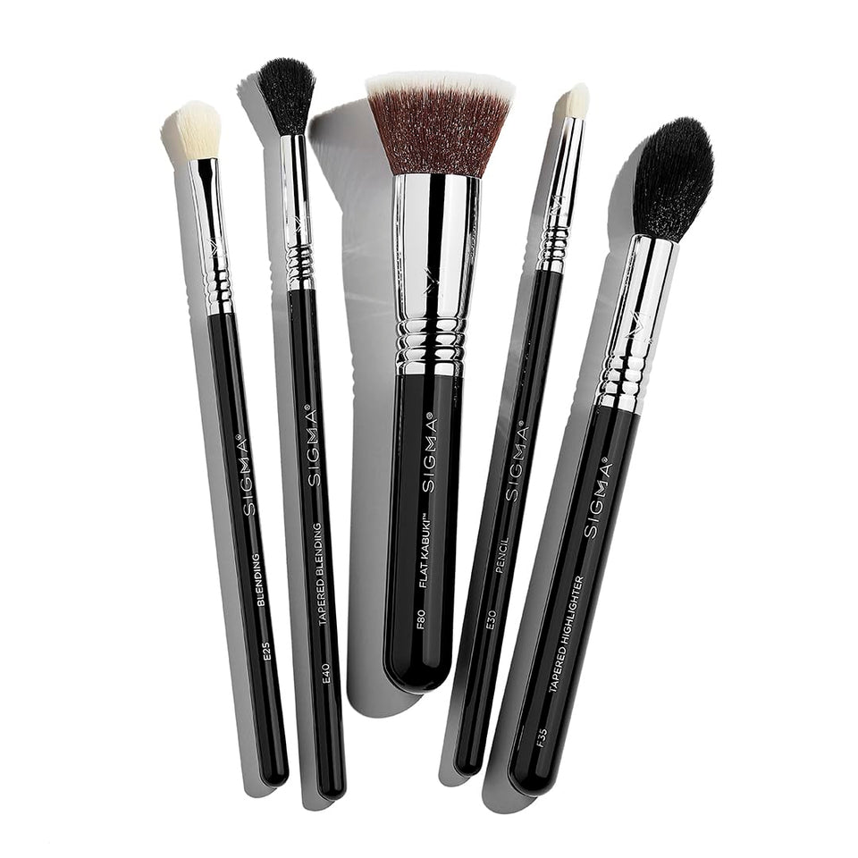 Sigma Beauty Most-Wanted Brush Set foundation brush for an even, smooth base.