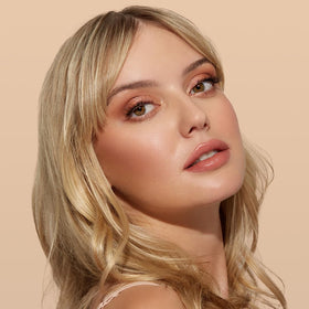 Sigma Beauty Peach Pie Eyeshadow Quad delivers buildable shades for customized color.