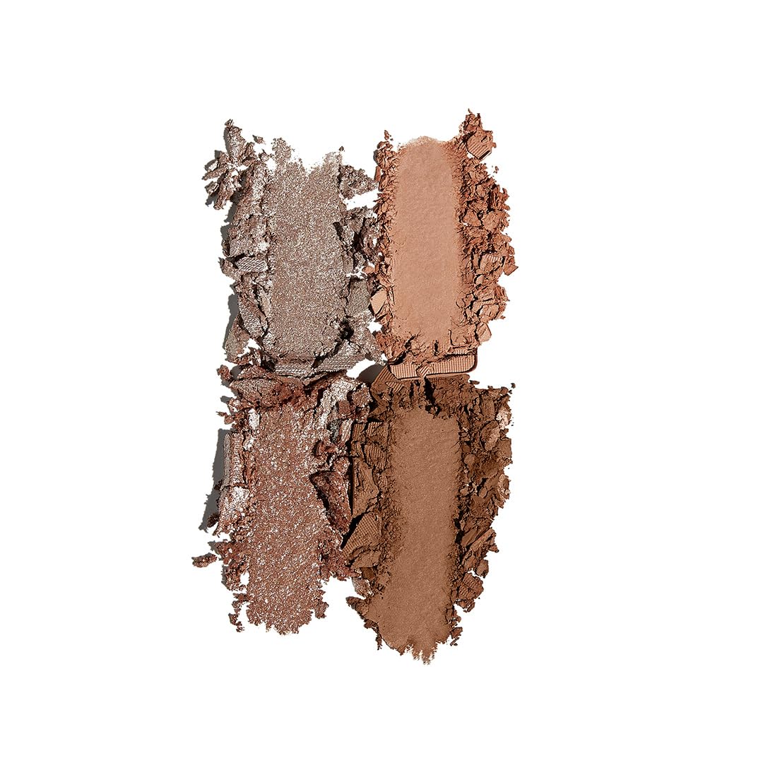 Sigma Beauty Peach Pie Eyeshadow Quad offers buttery-soft texture for easy blending.