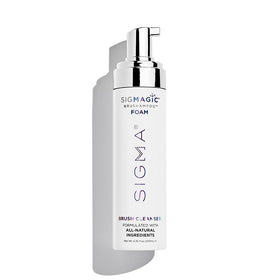 Sigma Beauty Sigmagic Foam close-up label highlighting fragrance-free formula
