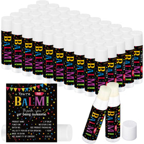 Siifert 50-pack lip balm display for teacher appreciation gifts.
