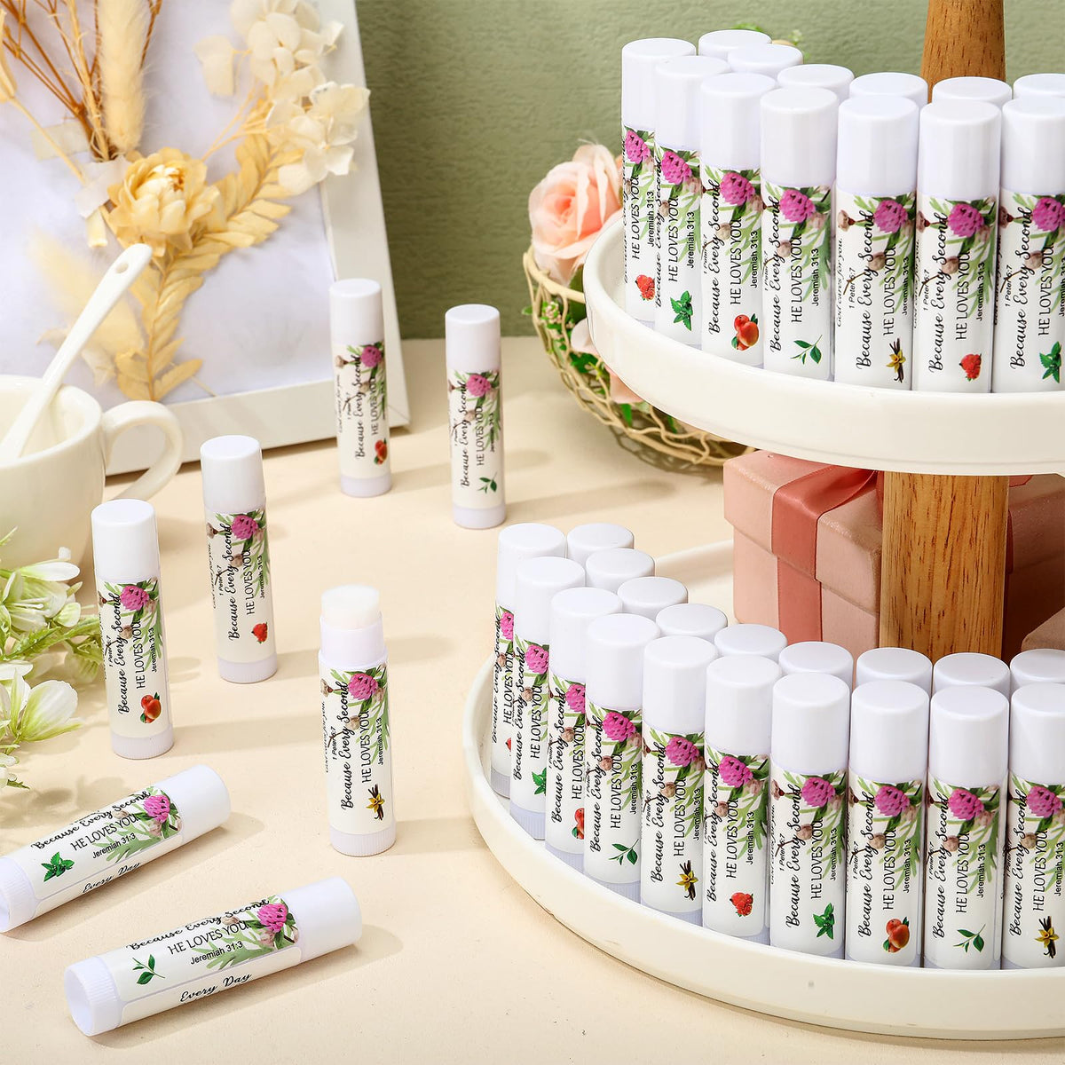 Siifert Bible Verse lip balm Peppermint flavor for refreshing lips.