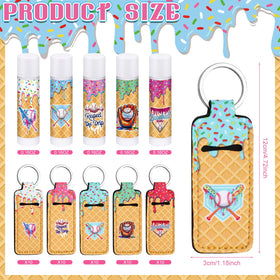 Siifert lip balm with lipstick holder keychain offering portable lip care on the go.