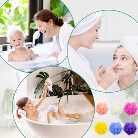 Siifert rich bubbles bath sponge pairs with body wash for creamy lather