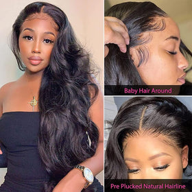 Siji Mei pre-plucked hairline with baby hair for natural edge.