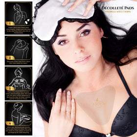 SILCIOR night-wear chest pad worn during sleep for comfort.