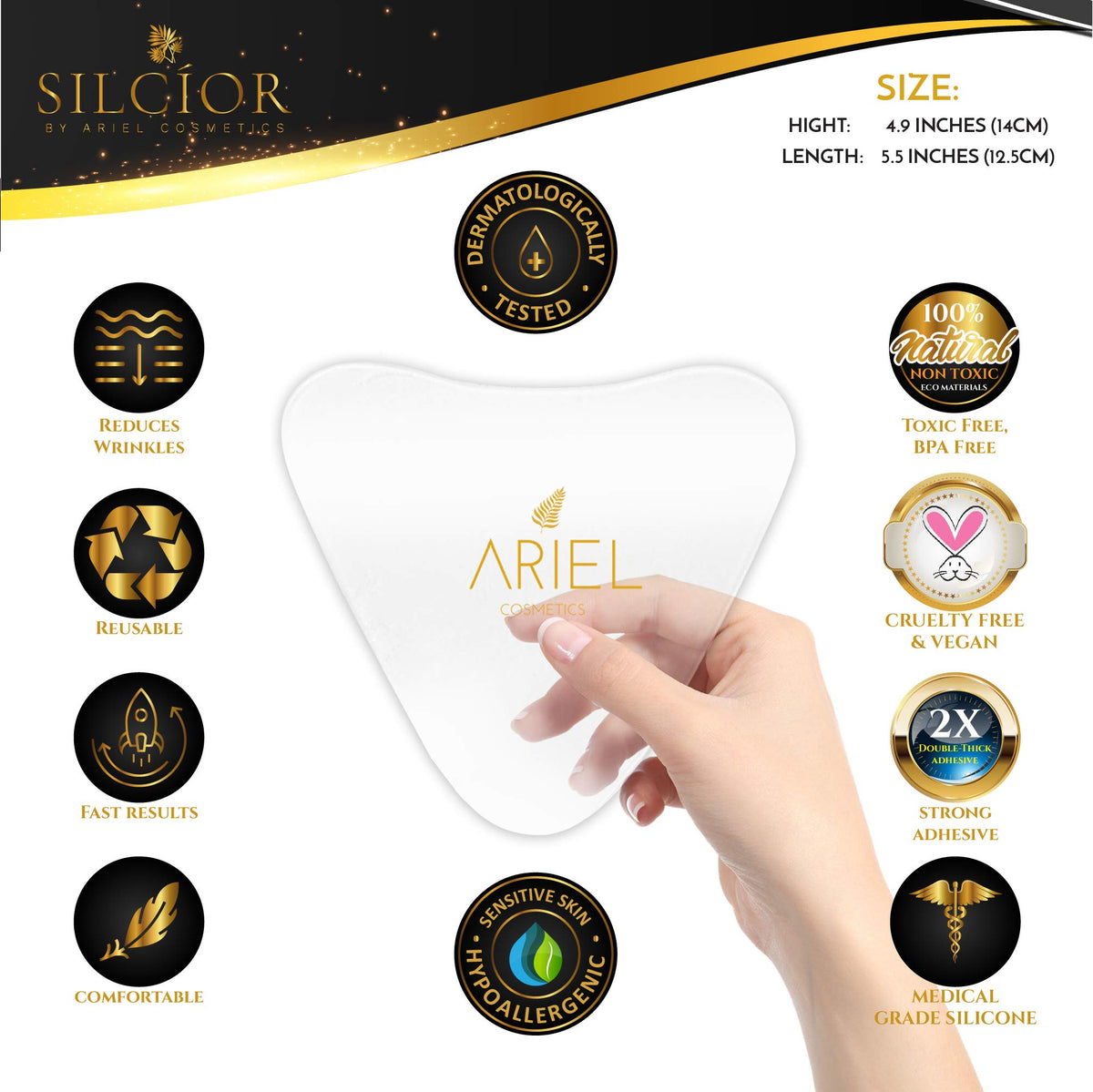 SILCIOR pad washability and reuse highlight durability.