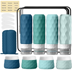 Silevoler 16-pack travel bottles set for organized trips.